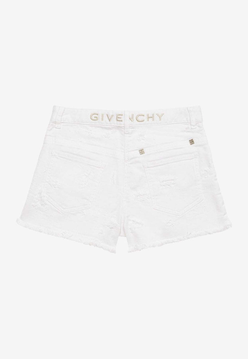 Girls Logo Embroidered Shorts