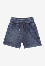 Boys 4G Logo Denim Shorts