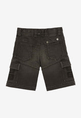 Boys Washed Denim Shorts