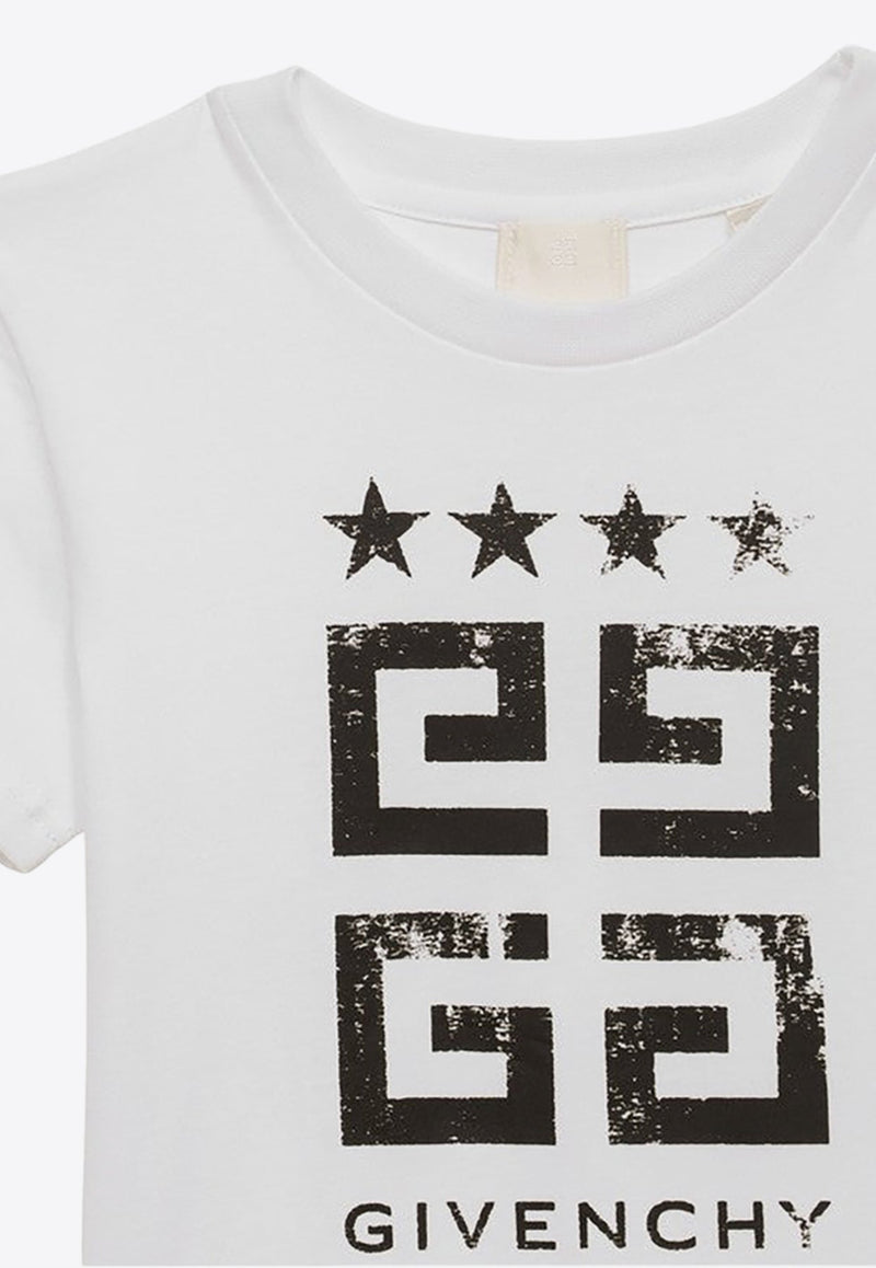 Boys 4G Stars Logo T-shirt