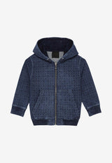 Boys Jacquard 4G Monogram Denim Sweatshirt