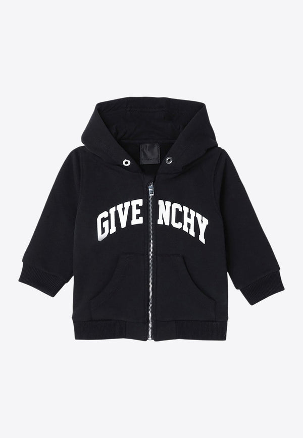 Baby Boys Logo Print Zip-Up Hoodie