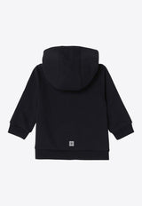 Boys Logo Print Zip-Up Hoodie