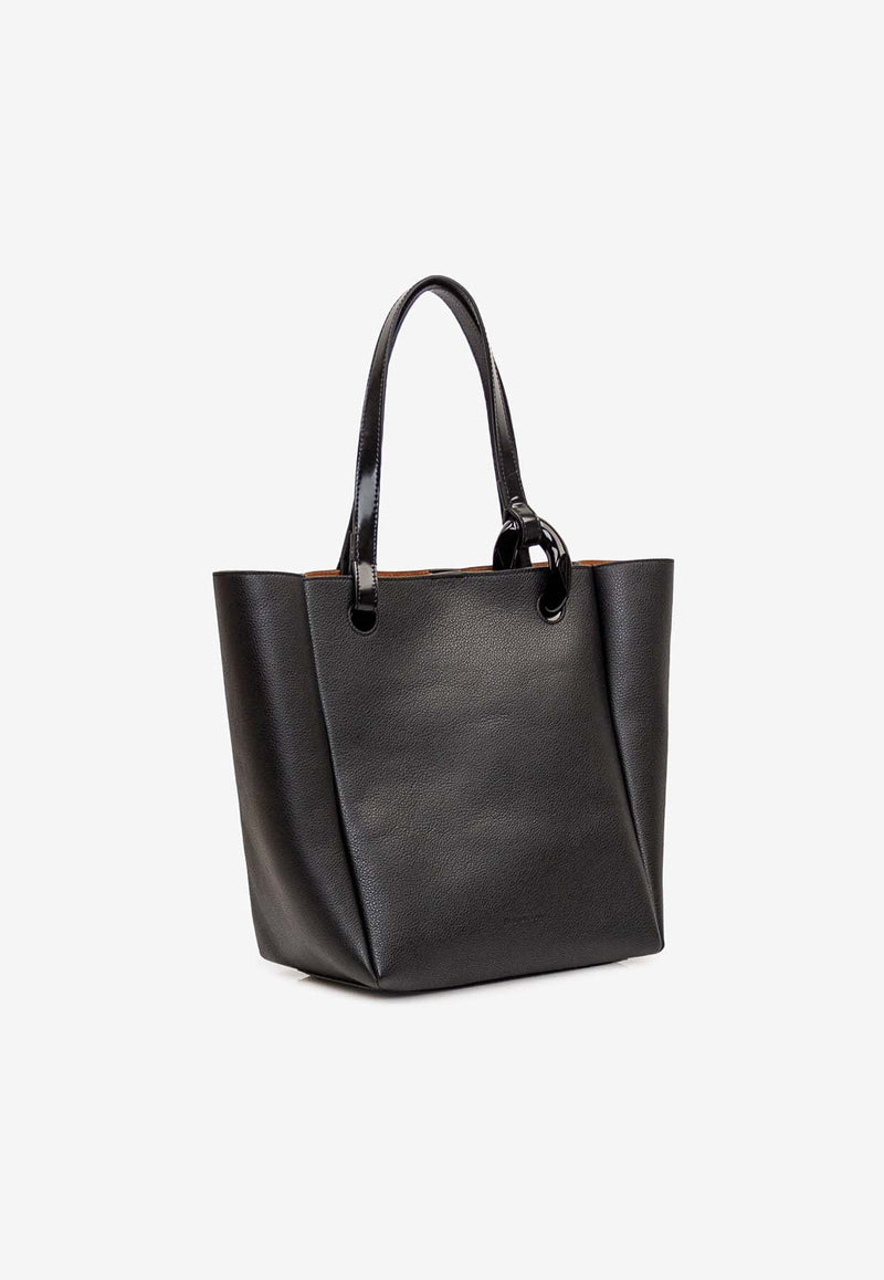 Corner Logo Debossed Tote Bag