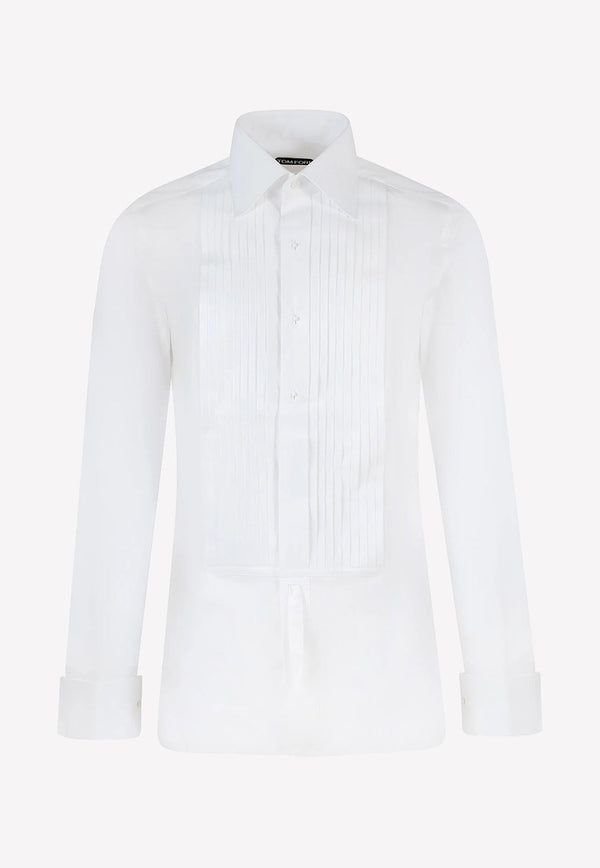 Long-Sleeved Shirt with Plastron