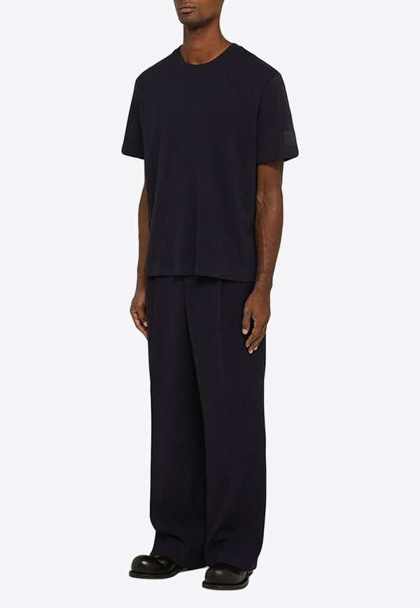 Straight-Leg Pleat Detail Pants