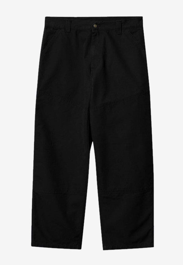 Wide Double-Layer Panel Pants