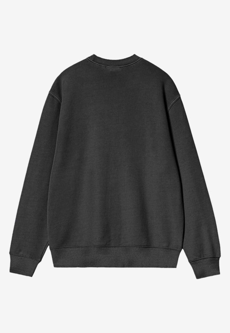 Duster Script Washed  Sweatshirt