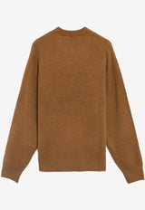 Brown Ducks Intarsia Knit Sweater