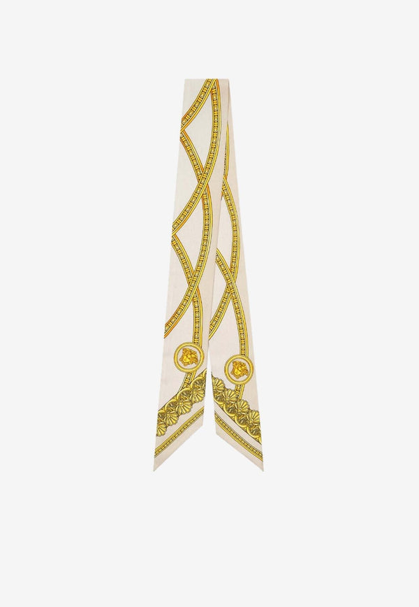 la Coupe des Dieux Print Silk Scarf Tie