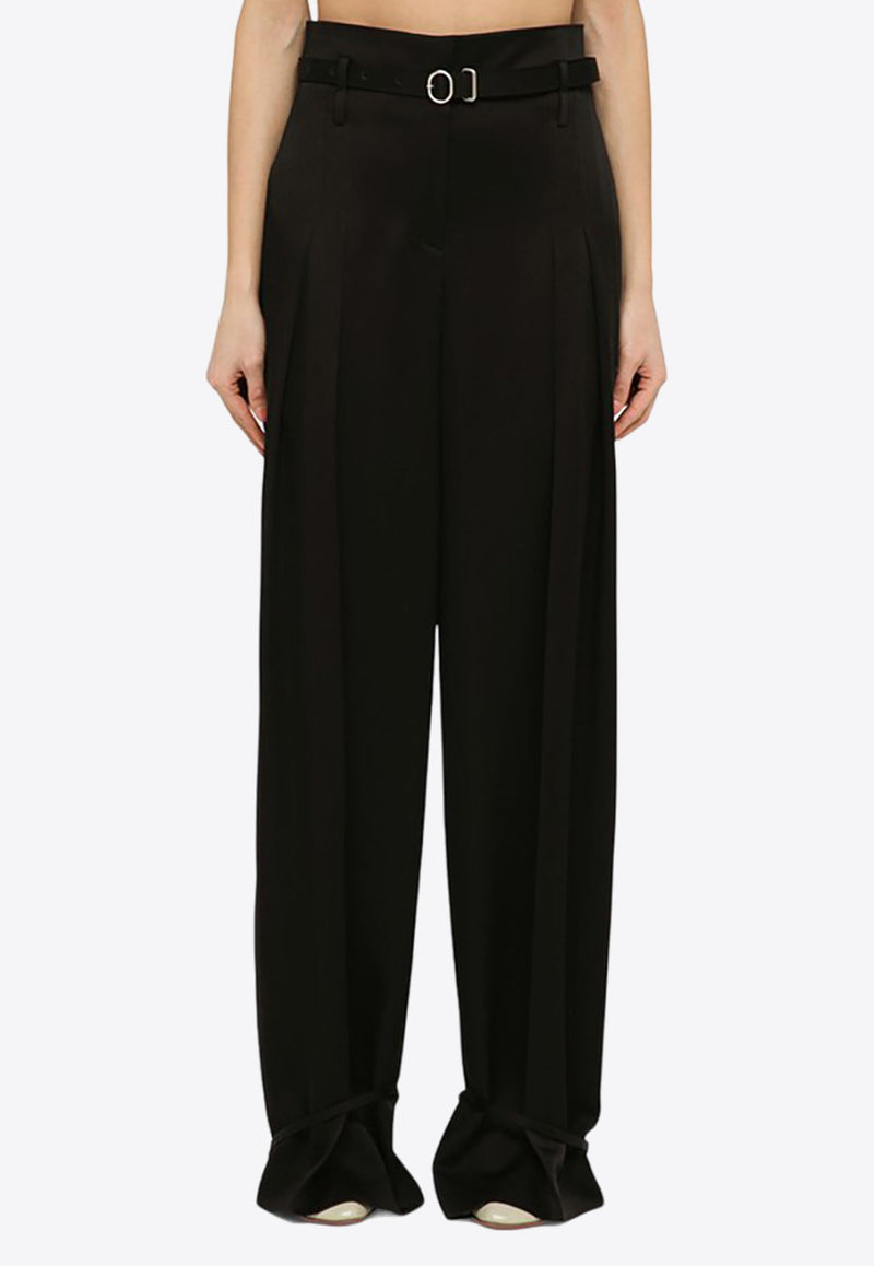 High Waisted Tailored Pants With Belt