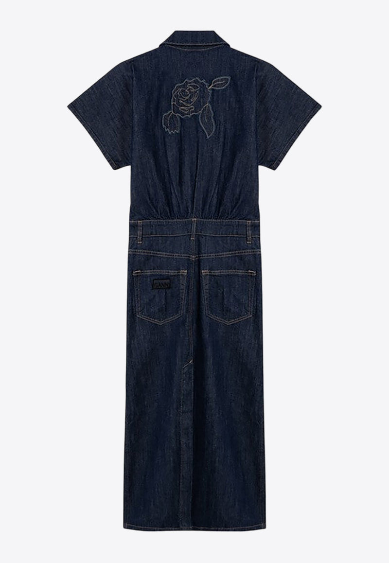 Midi Denim Shirt Dress