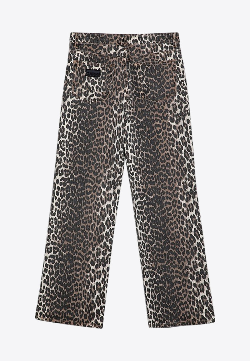 Izey Leopard Print Jeans