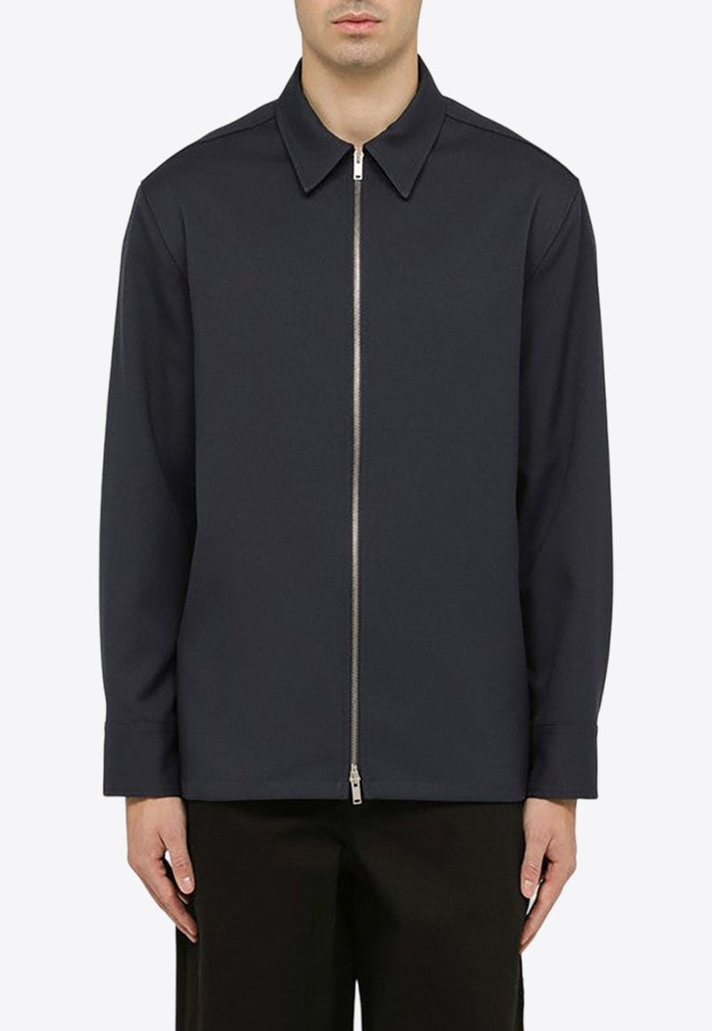 Two-Way Zip-Up Overshirt