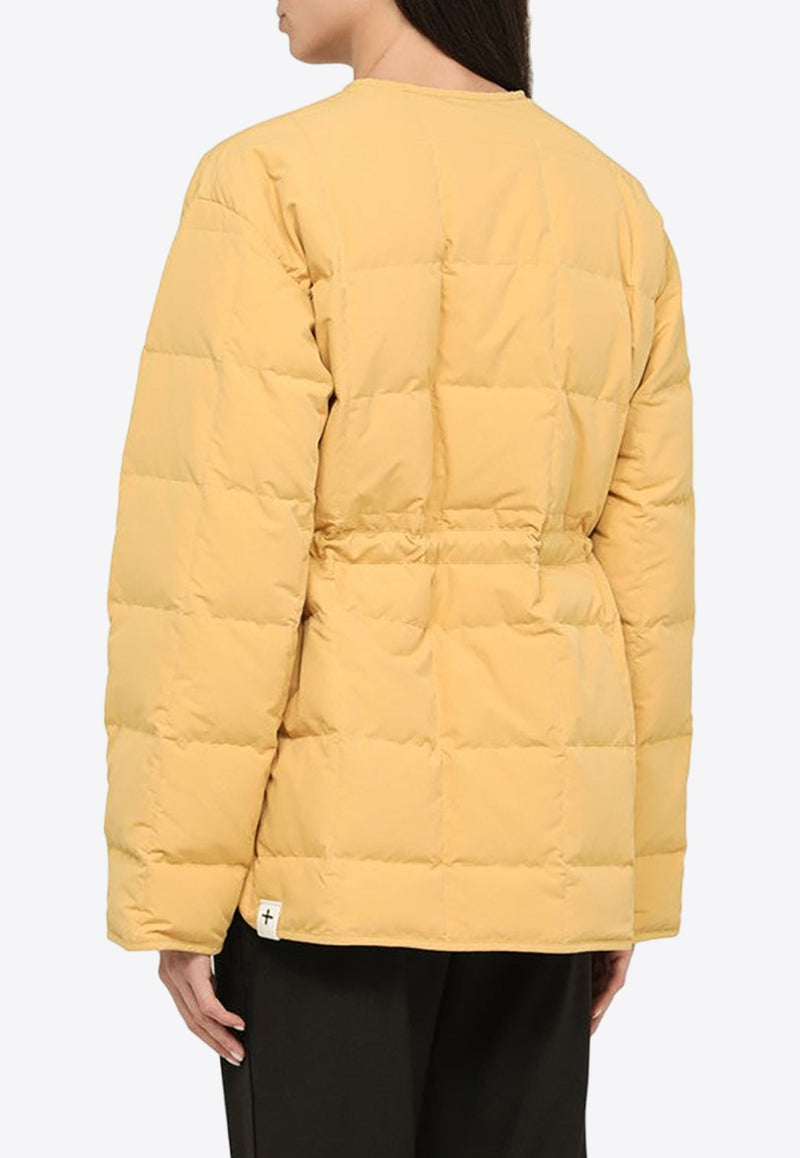 Quilted Button-Up Down Jacket