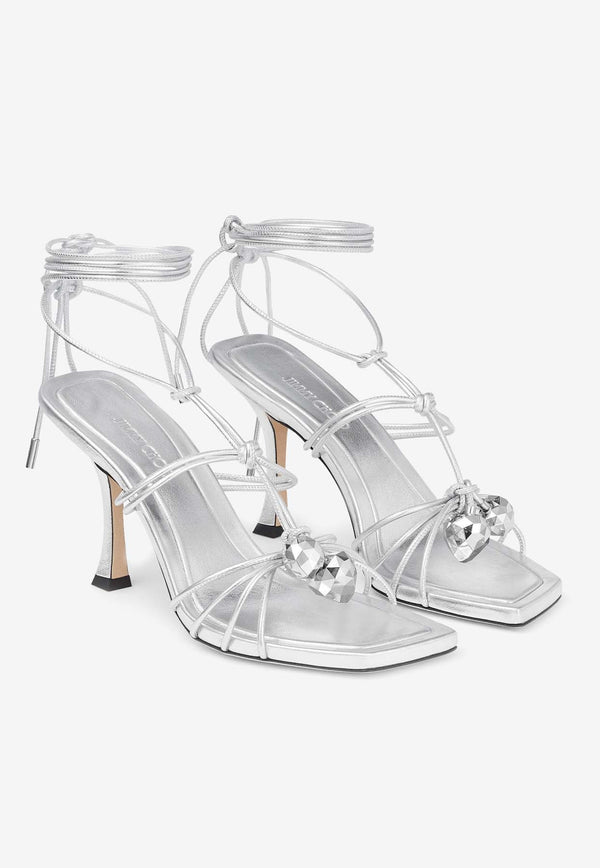 Jemma 90 Metallic Nappa Leather Sandals