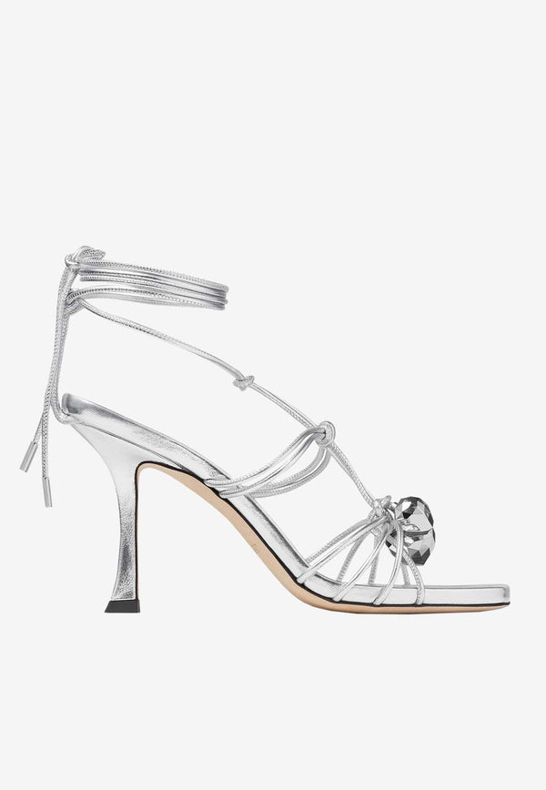 Jemma 90 Metallic Nappa Leather Sandals