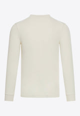 Long-Sleeved Ribbed T-shirt