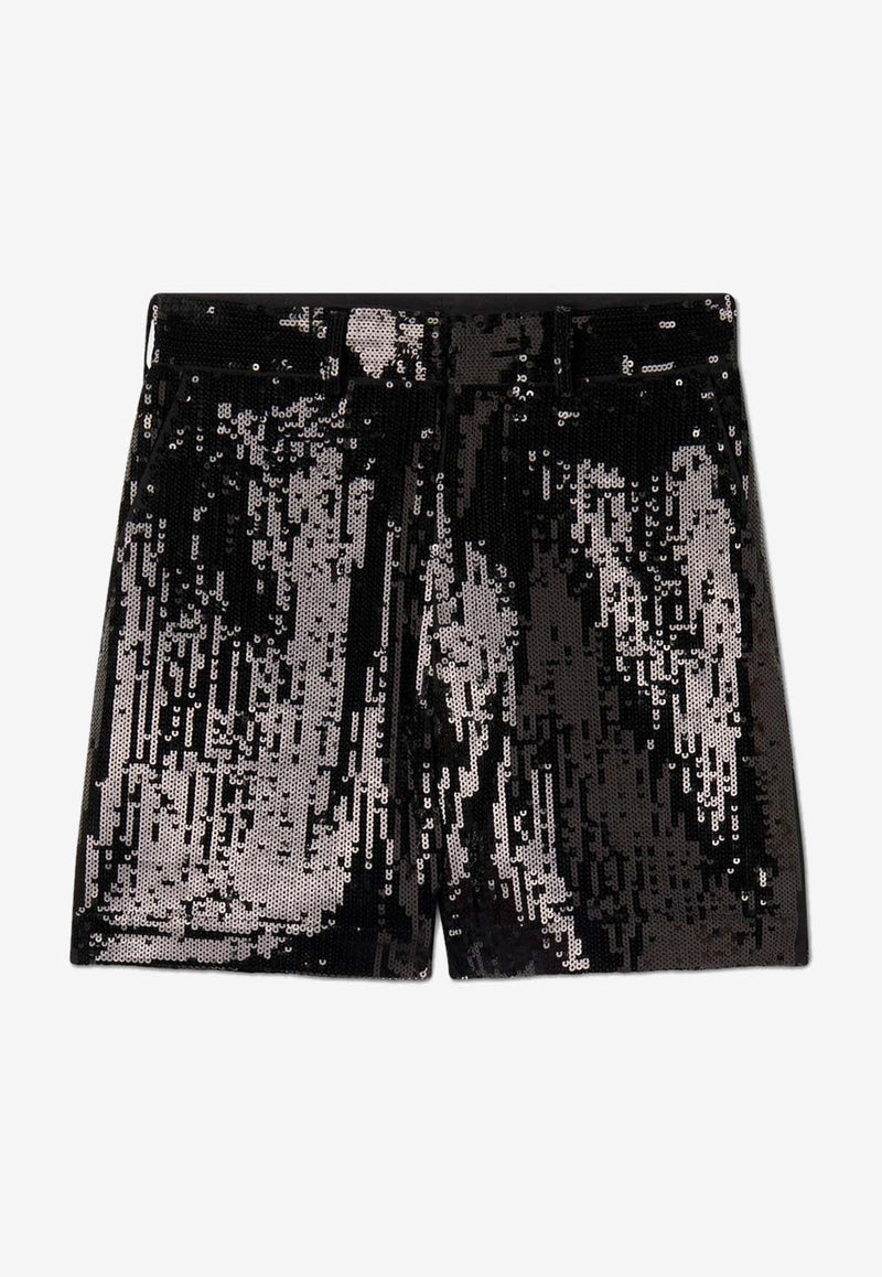 Sequined Mini Shorts