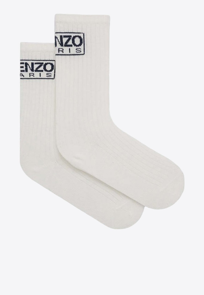 Boys Logo Intarsia Knit Socks