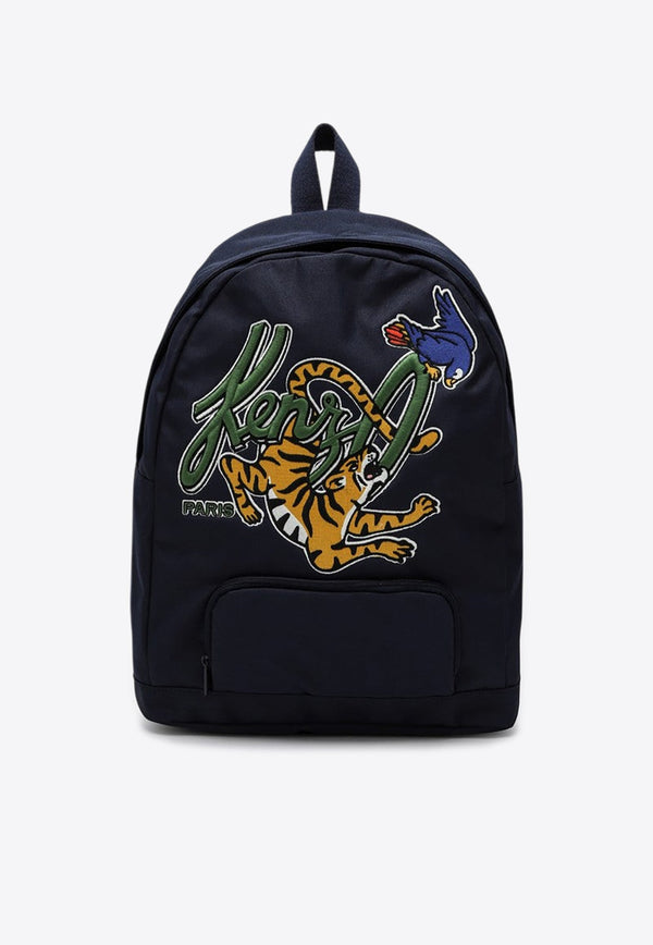 Boys Embroidered Nylon Backpack