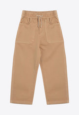 Boys Drawstring Logo Pants