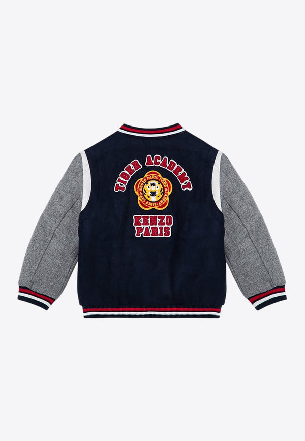 Boys Embroidered Bomber Jacket