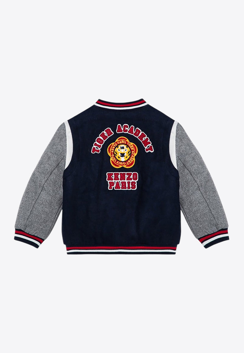 Boys Embroidered Bomber Jacket