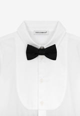 Baby Boys Logo-Embossed Tuxedo Onesie