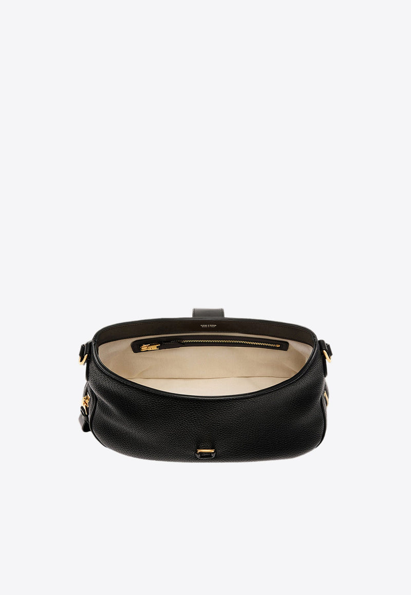 Medium Monarch Leather Hobo Bag