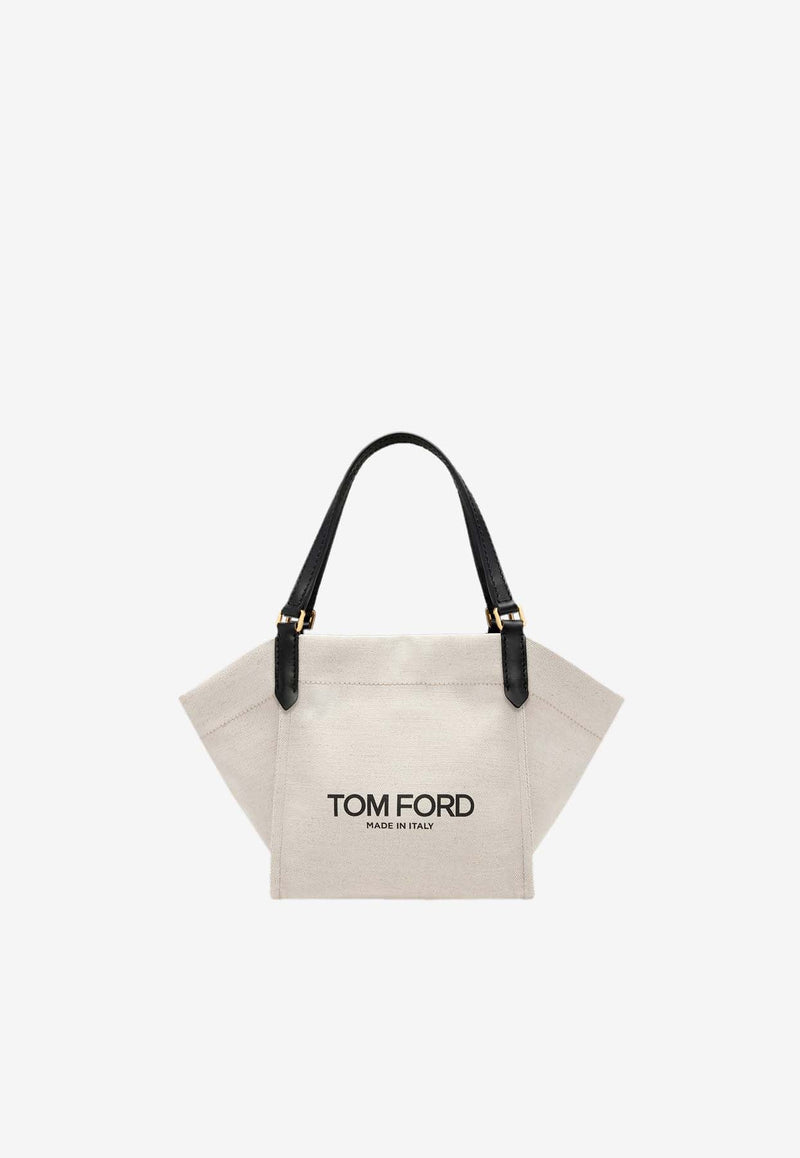 Medium Amalfie Logo-Printed Tote Bag