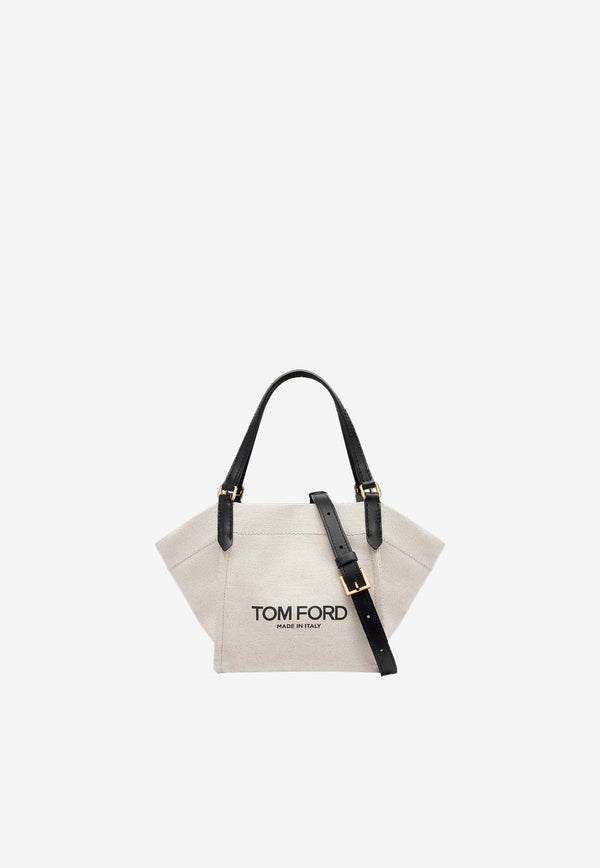 Small Amalfie Logo-Printed Tote Bag