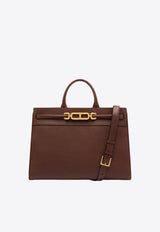 Large Whitney Top Handle Bag in Grain Leather