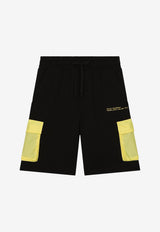 Boys Logo-Print Cargo Shorts