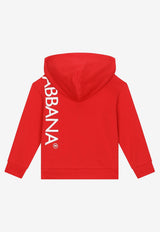 Girls Logo Print Zip-Up Hoodie