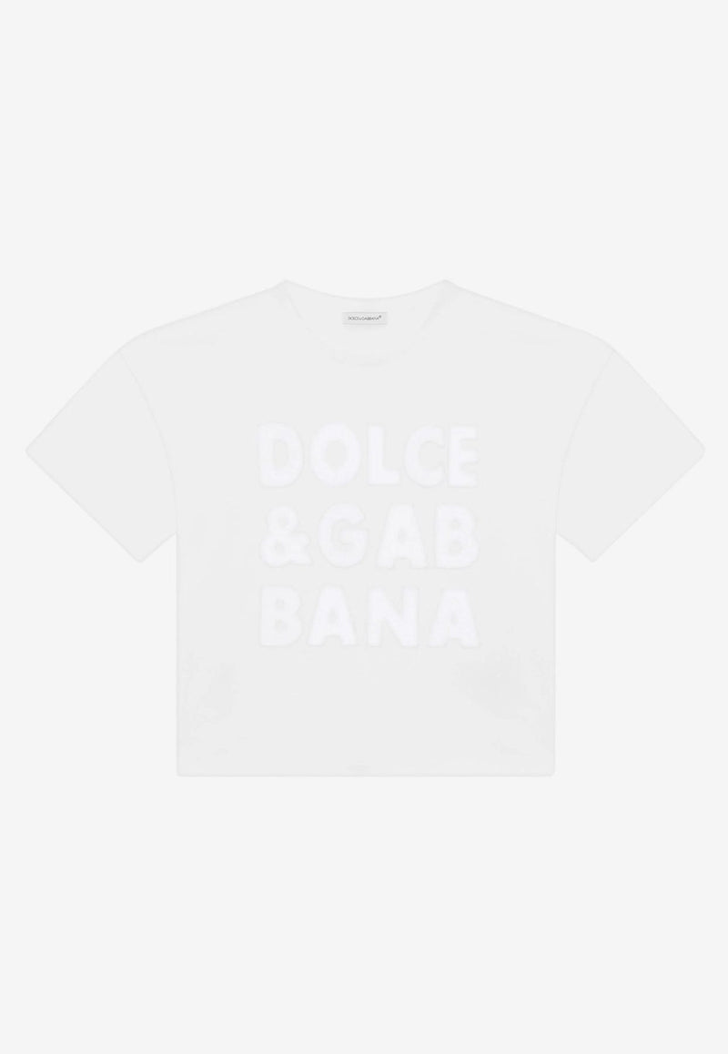 Girls Openwork DG Logo T-shirt