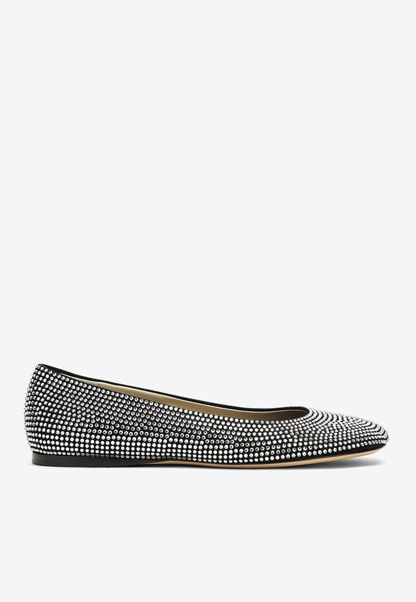 Toy Crystal-Embellished Ballet Flats