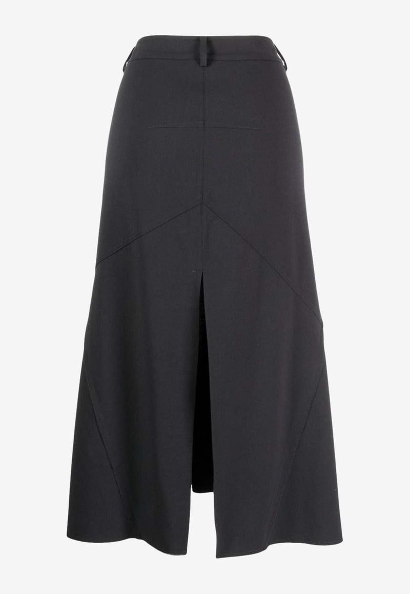 Mermaid Asymmetric Midi Skirt