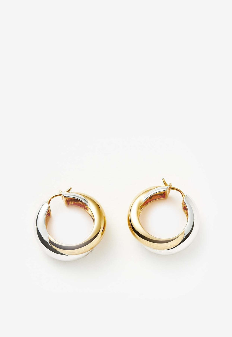 X Lucy Williams Medium Cross-Over Hoop Earrings