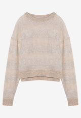 Mohair Blend Striped Sweater