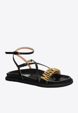 Logo Leather Sandals