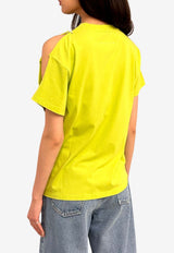 Cut-Out Short-Sleeved T-shirt