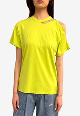 Cut-Out Short-Sleeved T-shirt