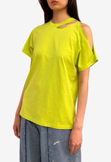 Cut-Out Short-Sleeved T-shirt