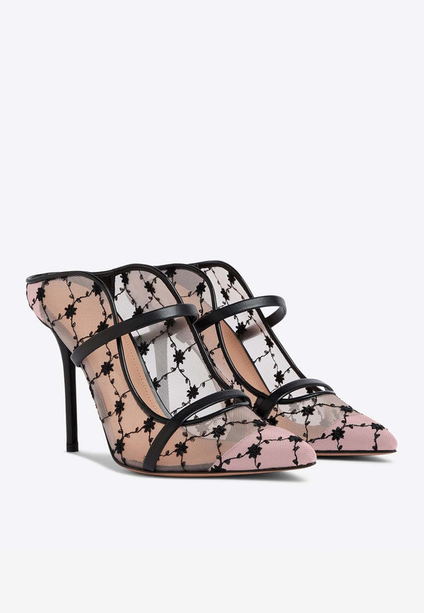 Maureen 100 Floral Mesh Mules