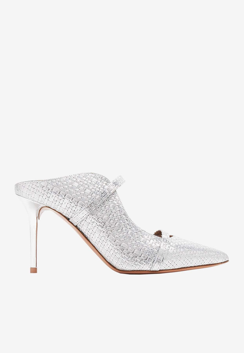 Maureen 85 Metallic Leather Mules