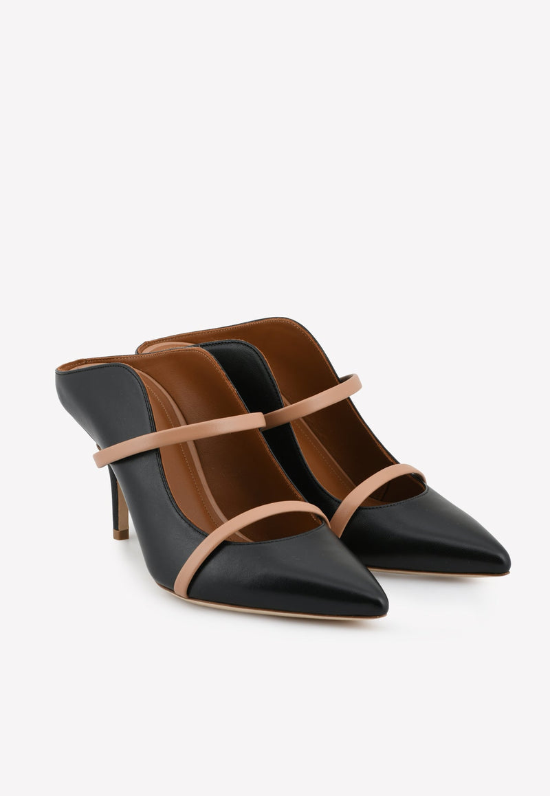 Maureen 70 Pointed Mules in Nappa Leather