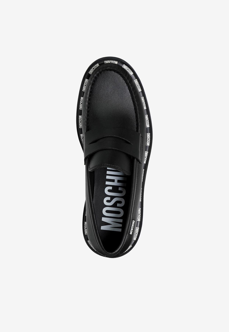 Logo Loafers in Vegan Leather