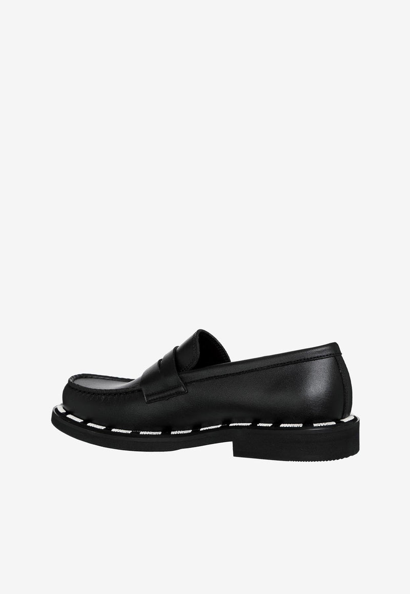 Logo Loafers in Vegan Leather