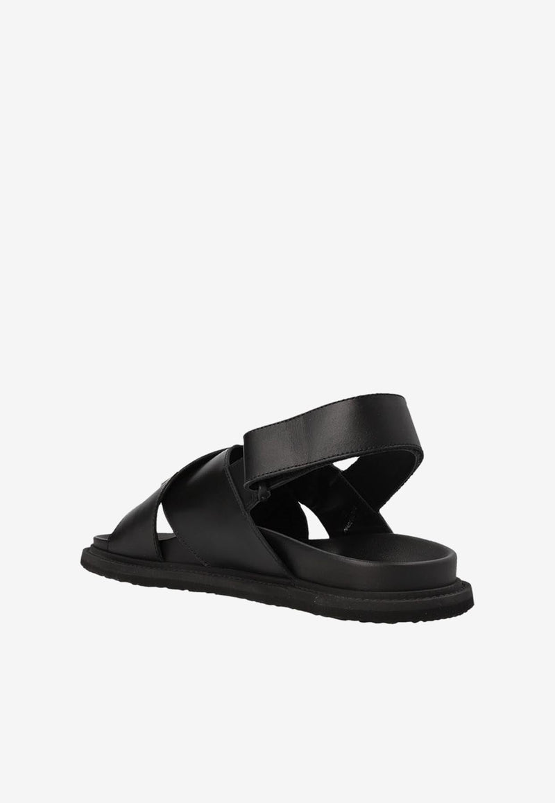 Logo Leather Sandals